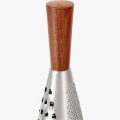 Acacia And Stainless Steel Cone Cheese Grater -Optimal Furniture Store AcaciaNSSGraterAVS19