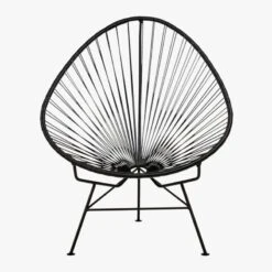 Acapulco Black Outdoor Chair -Optimal Furniture Store AcapulcoLoungeChairBlackSOS17
