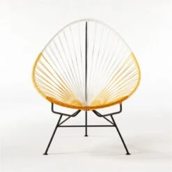 Acapulco Outdoor Chair Cover -Optimal Furniture Store AcapulcoYllwLoungeChairSOSSS21