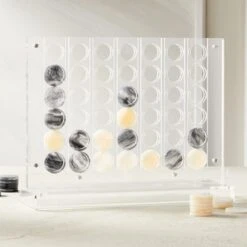 Acrylic Four In A Row Board Game -Optimal Furniture Store AcrylicConnectFourHolROF20