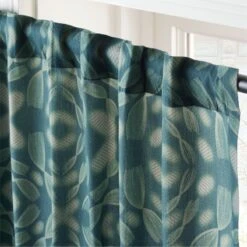 Adirex Blue Organic Cotton Window Curtain Panel 48''x84'' 8 Adirex Blue Organic Cotton Window Curtain Panel 48''x84'' -Optimal Furniture Store AdirexBlOgCtn96CrtnPanelAV2SHS23