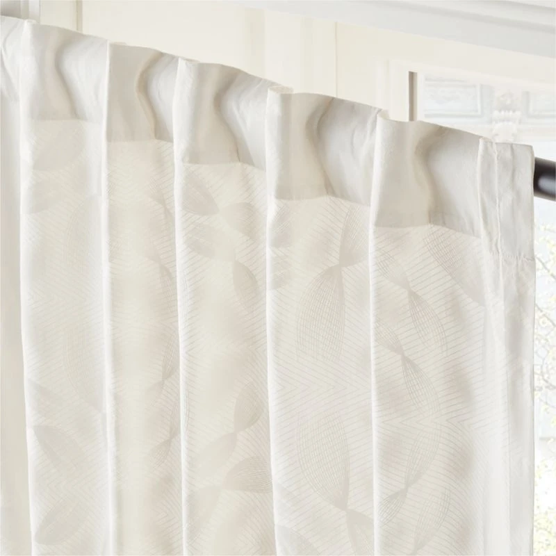 Adirex Neutral Organic Cotton Window Curtain Panel 48''x84'' 4 Adirex Neutral Organic Cotton Window Curtain Panel 48''x84'' - Image 4