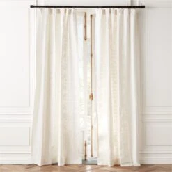 Adirex Neutral Organic Cotton Window Curtain Panel 48''x84''
