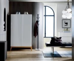 Boulevard Black And Marble Coat Rack -Optimal Furniture Store AlbaWardrobeBoulevardAG18