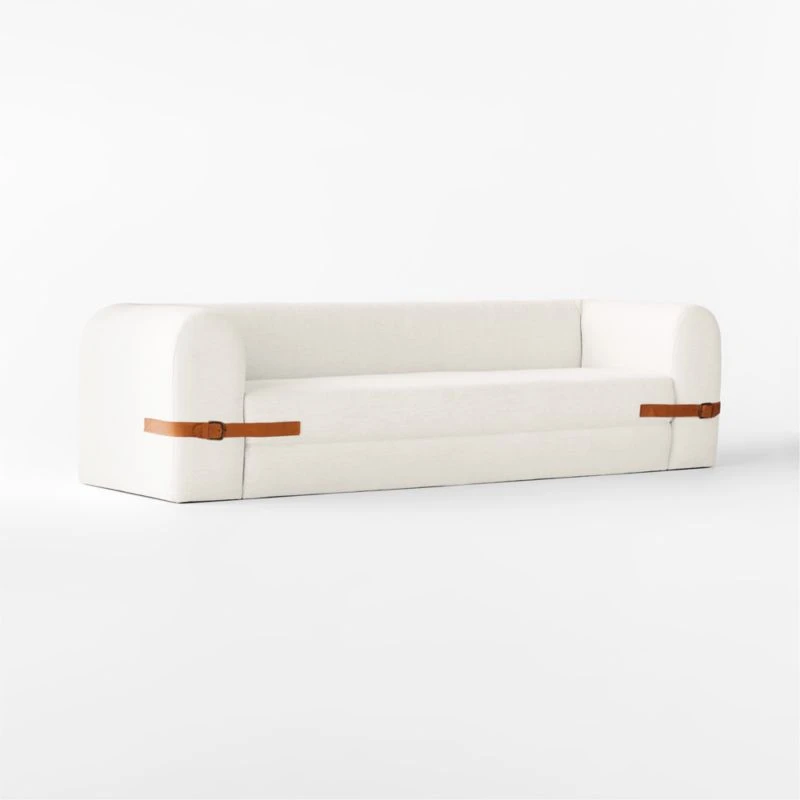 Alesso Snow White Performance Fabric Sleeper Sofa 5 Alesso Snow White Performance Fabric Sleeper Sofa - Image 5