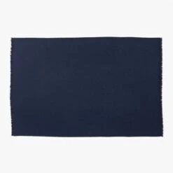 Alpaca Navy Throw Blanket 40"x60" -Optimal Furniture Store AlpacaBlackIrisThrowSSF22