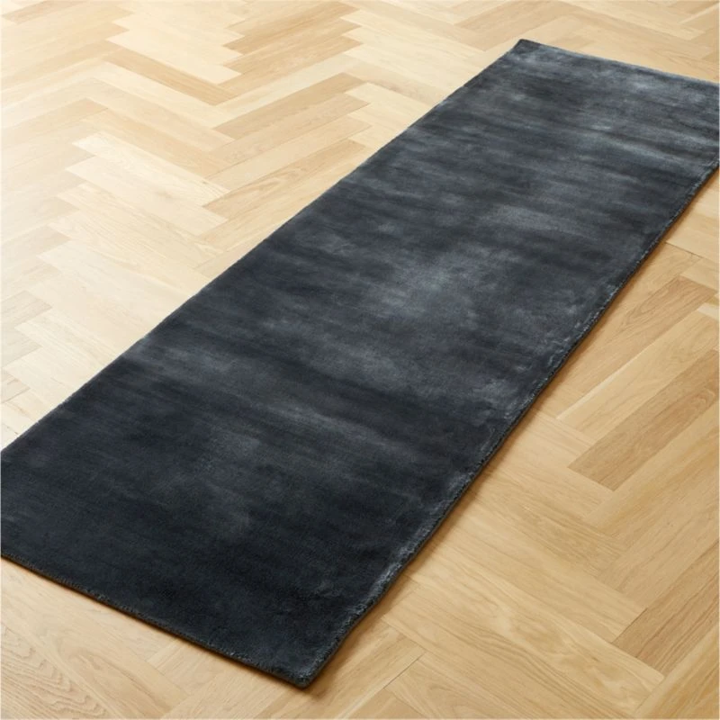 Anders Navy Blue Runner Rug 2.5'x8' 2 Anders Navy Blue Runner Rug 2.5'x8' - Image 2