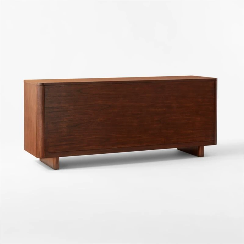 Andora Low 4-Drawer Wood Dresser 6 Andora Low 4-Drawer Wood Dresser - Image 6