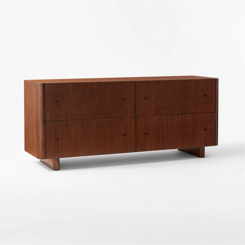 Andora Low 4-Drawer Wood Dresser 3 Andora Low 4-Drawer Wood Dresser - Image 3