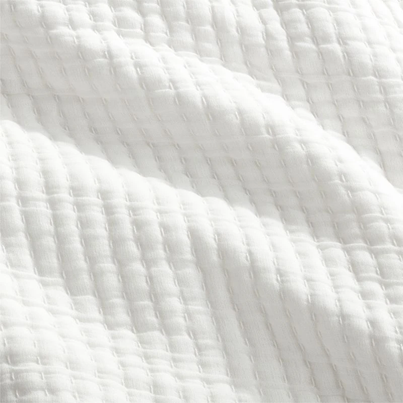 Ansley Warm White Quilt And Shams 2 Ansley Warm White Quilt And Shams - Image 2