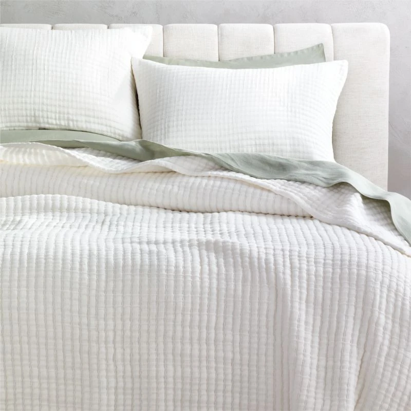 Ansley Warm White Quilt And Shams 1 Ansley Warm White Quilt And Shams