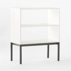 Aptum White Metal Bookcase 15 Aptum White Metal Bookcase -Optimal Furniture Store AptumModBookshelf3QSSF21