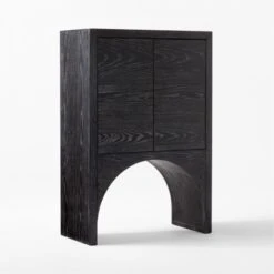 Augusta Black Entryway Cabinet 13 Augusta Black Entryway Cabinet -Optimal Furniture Store ArcBlkEntrywayCabinet3QSSS22