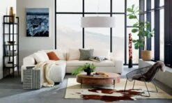 Equator White Oversized Pendant Light -Optimal Furniture Store ArloWideArmSectionalSofaAG19