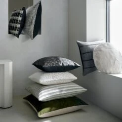 Leisure Olive Green Velvet Throw Pillow With Down-Alternative Insert 23" -Optimal Furniture Store ArrowEmbroideredPillowFB21 1x1