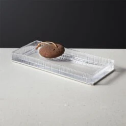 Athena Ribbed Glass Vanity Tray -Optimal Furniture Store AthenaRdGlsPdNklTankTrayAVSHF21