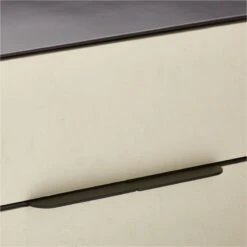 Avers 2-Drawer Plaster And Black Metal Nightstand -Optimal Furniture Store AversMtlFrameNightstandAVSSS22