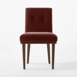 Axel Tufted Wine Velvet Dining Chair -Optimal Furniture Store AxelTftdWdBckChairWineSOSSF22