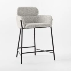 Azalea Boucle Upholstered Counter Stool -Optimal Furniture Store AzaleaBoucleCounterStool3QSSF21