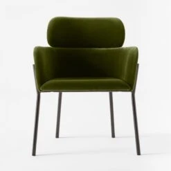 Azalea Green Velvet Dining Armchair -Optimal Furniture Store AzaleaGrnVelvetChairSOSSS22