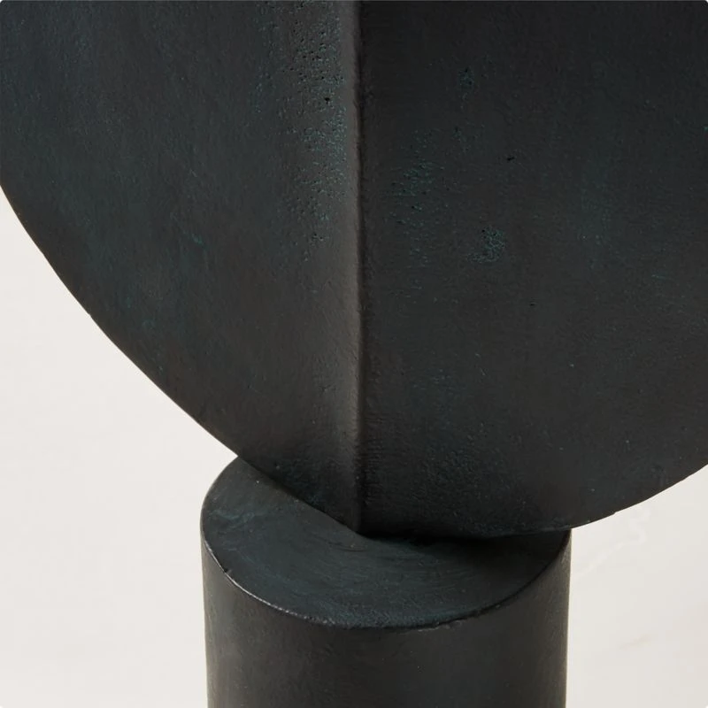 Azande Black Cast Aluminum Sculpture 2 Azande Black Cast Aluminum Sculpture - Image 2