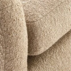 Bacio Camel Boucle Sofa With Bleached Oak Legs -Optimal Furniture Store BacioCamelSofaAVSSS21