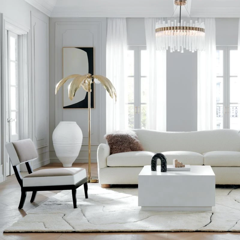 Palm Brass Finish Floor Lamp 4 Palm Brass Finish Floor Lamp - Image 4