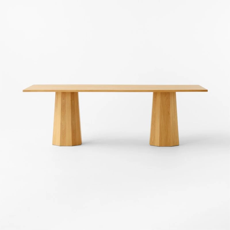 Bancroft Rectangular Oak Wood Dining Table 2 Bancroft Rectangular Oak Wood Dining Table - Image 2