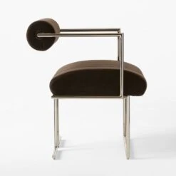 Barber Dark Brown Upholstered Dining Chair -Optimal Furniture Store BarberFabricChairSDSSSF23