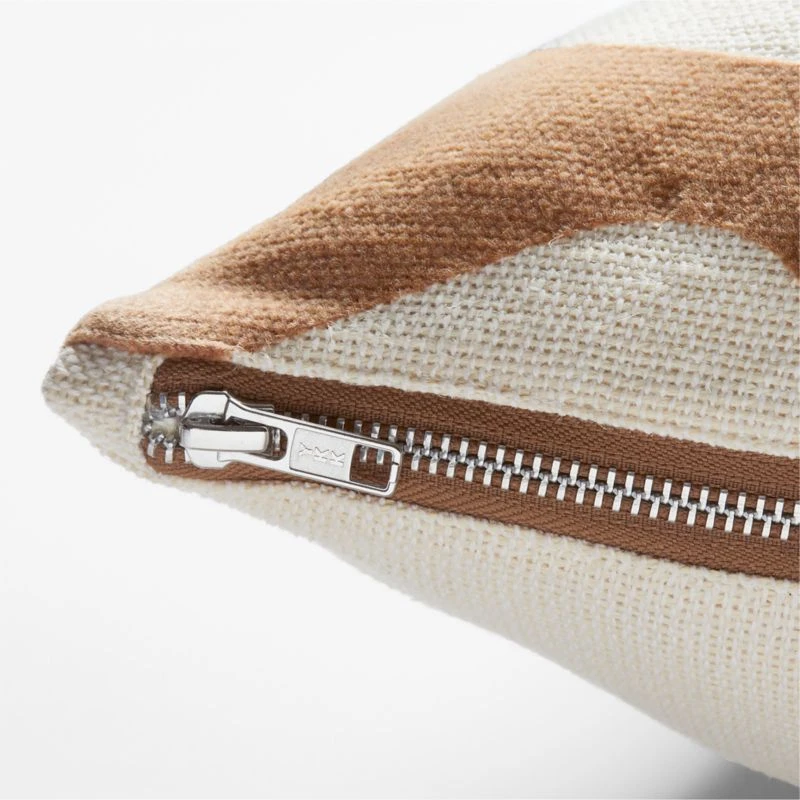 Barcelos Light Brown Throw Pillow With Down-Alternative Insert 23'' 3 Barcelos Light Brown Throw Pillow With Down-Alternative Insert 23'' - Image 3