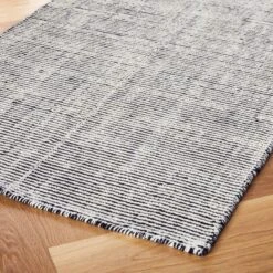 Bass Handloomed Runner Rug 2.5'x8' 5 Bass Handloomed Runner Rug 2.5'x8' -Optimal Furniture Store BassBlkHndlmdRnnr2p5x12AVSHF21