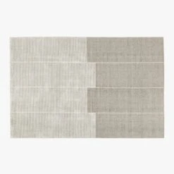 Bass Grey Handloomed Area Rug 5'x8'