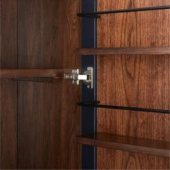 Bayamo Dark Blue Wood Bar Cabinet -Optimal Furniture Store BayamoStandingBarAVSSS23