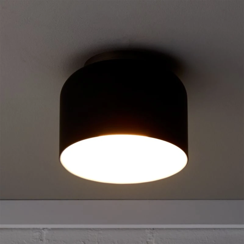Bell Black Flush Mount Light 2 Bell Black Flush Mount Light - Image 2