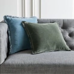 Bettie Forest Green Throw Pillow With Down-Alternative Insert 16" -Optimal Furniture Store BettiePillowGroupFHF21