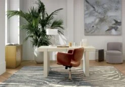 Solid Brass Studio Pencil Cup -Optimal Furniture Store BiancaLacqueredLinenFB20 1