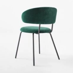 Birba Peacock Blue Velvet Dining Chair Set Of 4 -Optimal Furniture Store BirbaVelvetChairPeacock3QBSSF22