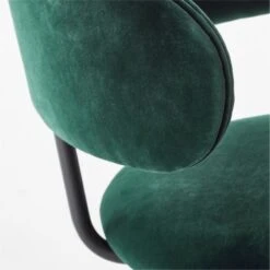 Birba Peacock Blue Velvet Dining Chair Set Of 4 -Optimal Furniture Store BirbaVelvetChairPeacockAVSSF22