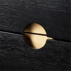 Bishop Black Ebonized Oak Wood Credenza -Optimal Furniture Store BishopCredenzaAV2SSS22