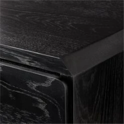 Bishop Black Ebonized Oak Wood Credenza -Optimal Furniture Store BishopCredenzaAVSSS22