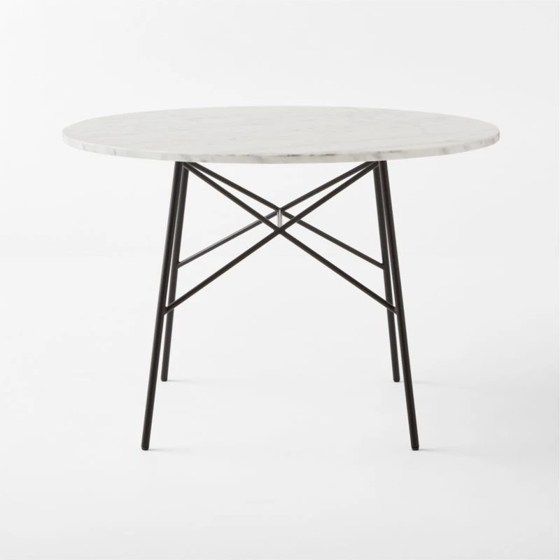 Pavilion Black Metal Outdoor Bistro Table With Marble Top Model 6340 5 Pavilion Black Metal Outdoor Bistro Table With Marble Top Model 6340 - Image 5