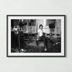 'Mick 1982' Photographic Print In Black Frame 17.75''x21.75'' -Optimal Furniture Store BkNWtMick1982BF39p5x28p5SSS23 3D