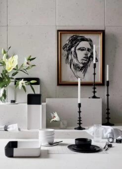 Crisp Matte Black Serving Bowl -Optimal Furniture Store BlackDipServewareCrispSP18 4