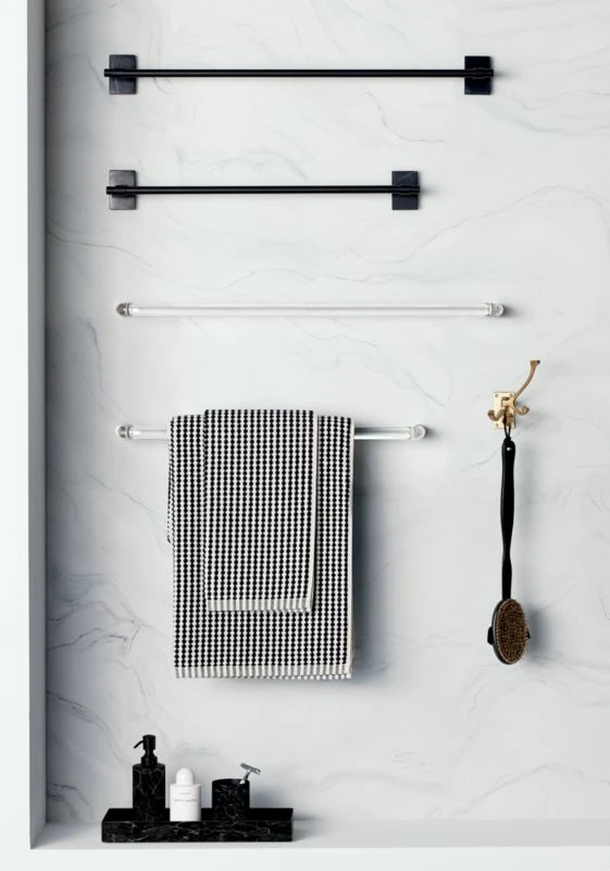 Brass 3-Prong Swivel Towel Hook 2 Brass 3-Prong Swivel Towel Hook - Image 2