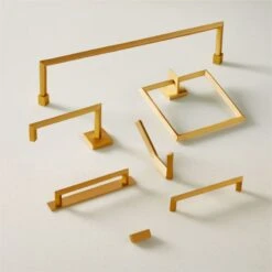 Blaine Brushed Brass Wall Mount Toilet Paper Holder 8 Blaine Brushed Brass Wall Mount Toilet Paper Holder -Optimal Furniture Store BlaineBrushedBrassCllctnAVFHF21 2