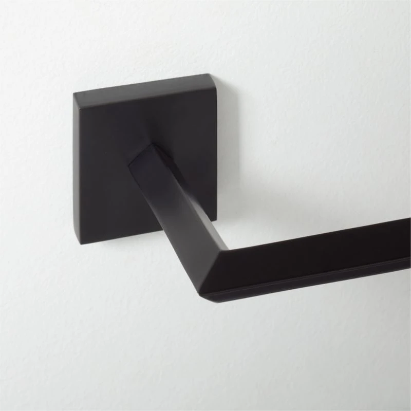 Blaine Matte Black Wall Mount Toilet Paper Holder 3 Blaine Matte Black Wall Mount Toilet Paper Holder - Image 3