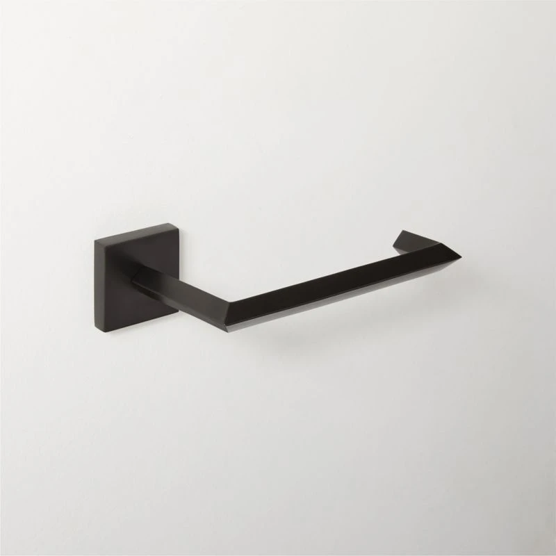 Blaine Matte Black Wall Mount Toilet Paper Holder 1 Blaine Matte Black Wall Mount Toilet Paper Holder