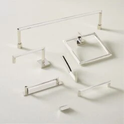 Blaine Polished Nickel Wall Mount Hook -Optimal Furniture Store BlainePlshdNickelCllctnAVFHF21