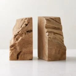 Teak Bookends Set Of 2 -Optimal Furniture Store BleachedTeakBookendsS2AVSHS23