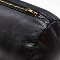 Bolster Black Leather Throw Pillow 44'' 5 Bolster Black Leather Throw Pillow 44'' -Optimal Furniture Store BolsterBlkLthrLrgPillowAVSSF23